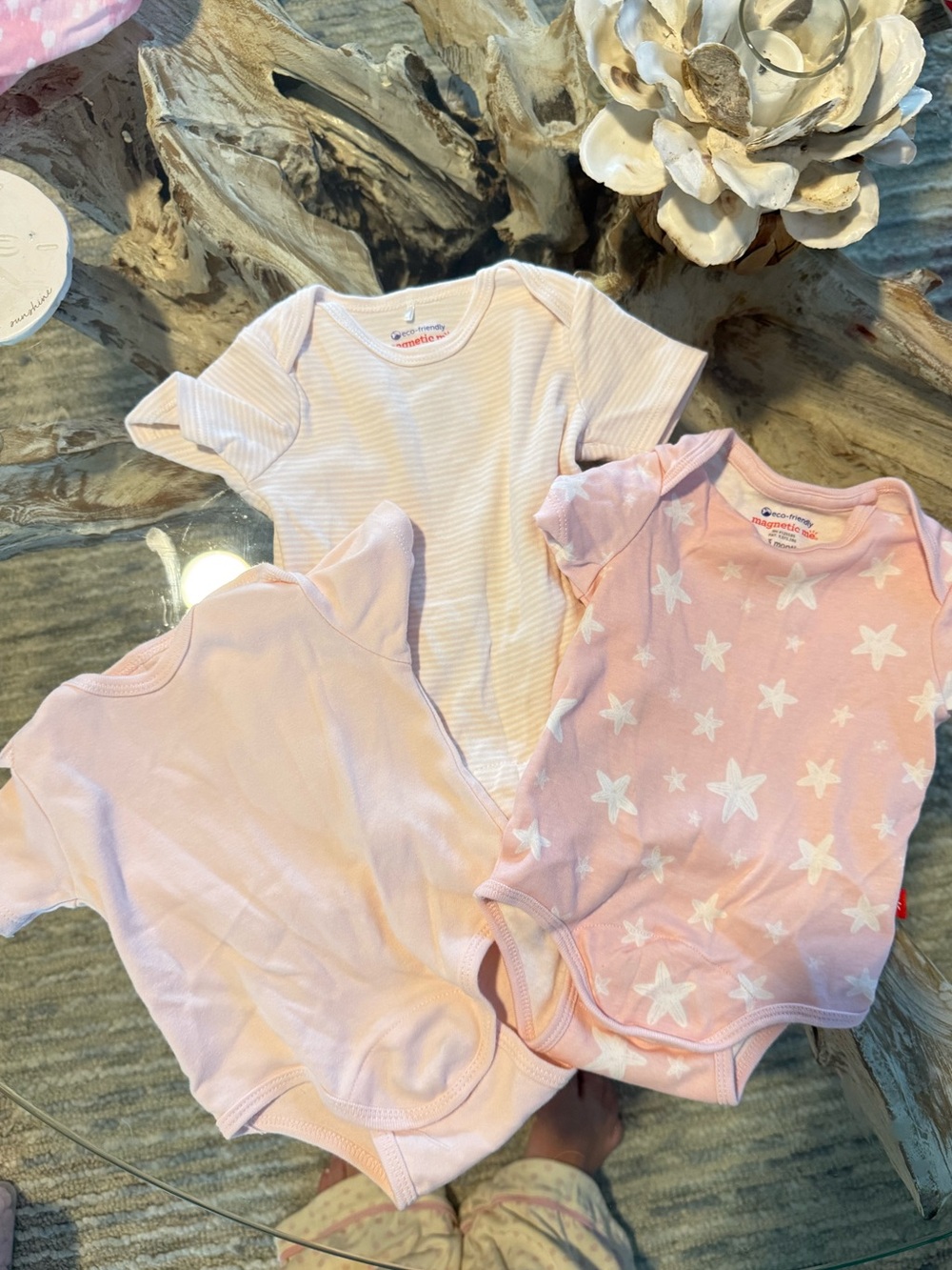 Baby girl magnetic me onesies